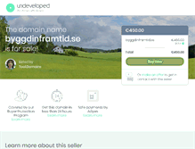 Tablet Screenshot of byggdinframtid.se
